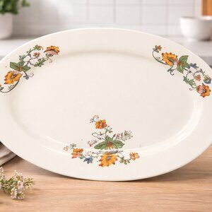 Vintage Homer Laughlin Platter July 1935 Replacement 8.5” x 11.5” Floral